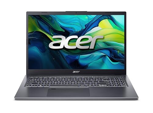 Acer Aspire 15 (A15-51M-55AY) Laptop | 15,6" WQHD IPS Display | Intel Core 5 120U | 16 GB RAM | 512 GB SSD | Intel Grafik | Windows 11 | QWERTZ Tastatur | grau von Acer