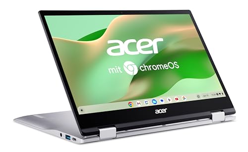 Acer Chromebook Spin 513 (CP513-1H-S3XM) Laptop | 13" FHD Touch-Display | Qualcomm Snapdragon 7180c Lite | 4 GB RAM | 64 GB eMMC | Qualcomm Adreno 618 GPU | Google ChromeOS | Silber von acer