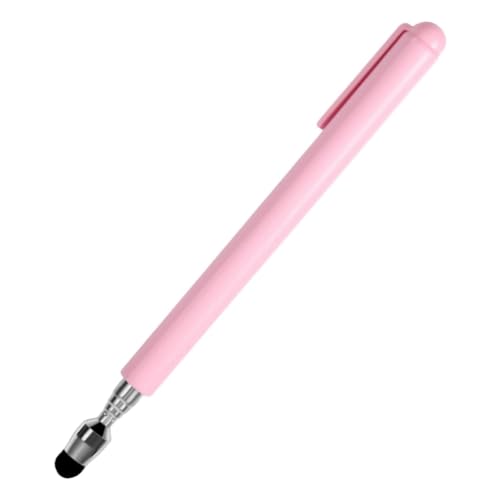 Acfthepiey Universal Teleskop Stylus Pen Stylus Pen für Touchscreens Einziehbarer Pointer Stick & Stylus mit spezieller Beflockungsspitze (Rosa) von Acfthepiey