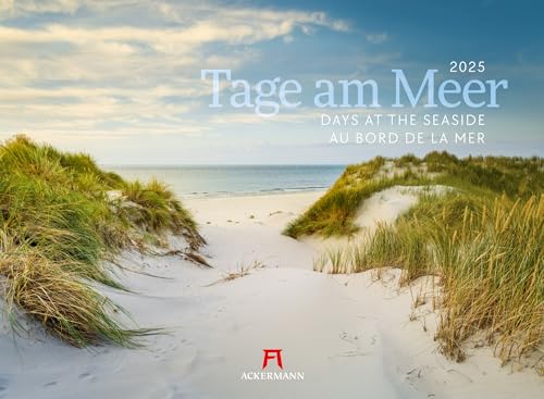 Tage am Meer Kalender 2025, Wandkalender im Querformat (45x33 cm) - Landschaftskalender / Naturkalender, Küsten und Strände in Deutschland von Ackermann Kunstverlag