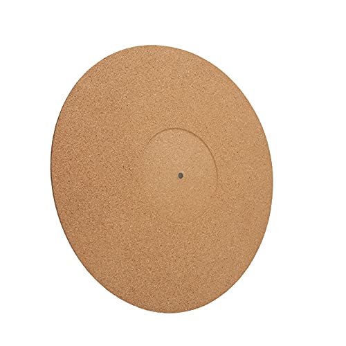 12-Zoll-Schallplattenpad aus Weichem Kork, Antistatisch, rutschfest, für Plattenspieler, Slipmat-Pad, Durchmesser 295 Mm, ohne Qualitätsverlust von Acouto