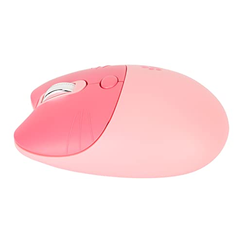 Acouto Cute Cat Kabellose Maus, 2,4 G Kabellose Verbindung, USB-Empfänger für M3-Laptop: Einstellbare DPI für Präzise Cursorbewegung (PINK) von Acouto