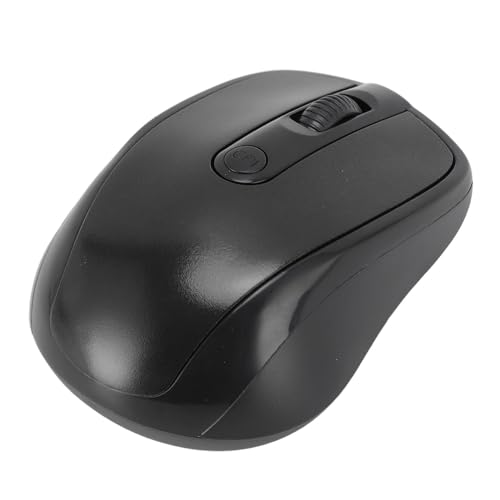 Acouto Ergonomische Optische 2,4-G-Maus, Maus für PC-Laptop, Effiziente Arbeitsleistung (Black) von Acouto