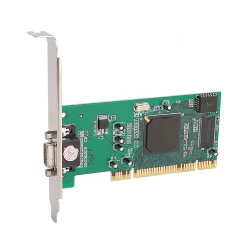 Acouto PCI-Grafikkarte 8 MB 32 Bit PCI VGA-Grafikkarte für ATI Rage XL für 64 Bit PCI X für Server Industriecomputer Multi-Display-PCI-Grafikkarte 8 MB PCI-Grafikkarte 32 Bit PCI von Acouto