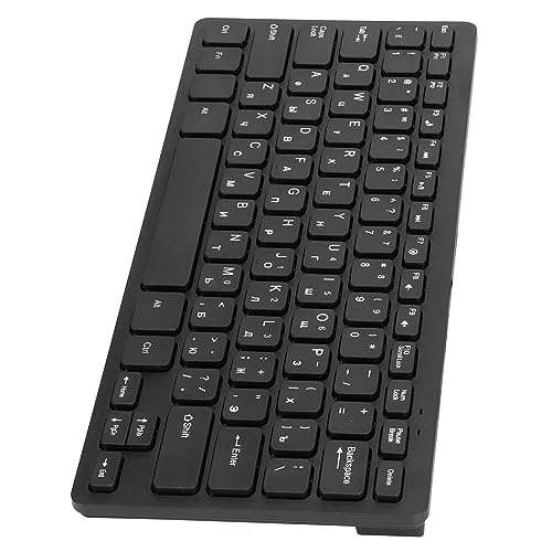 Acouto mechanische Tastatur, Ultradünn, Kabelgebunden, 78 Tasten für PC-Laptops, Starke Kompatibilität, Schwarzes ABS-Material (Russisch) von Acouto