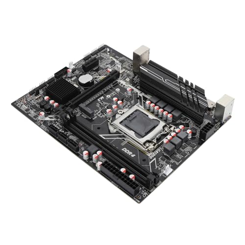 H510 Motherboard für 10 1 CPU Dual DDR4 64 GB Speicher M.2 Hochgeschwindigkeitsanschluss PCIe 16x Gen 3.0 Steckplatz PC Motherboard mit Metallkühlkörper Das Motherboard A Robust von Acouto