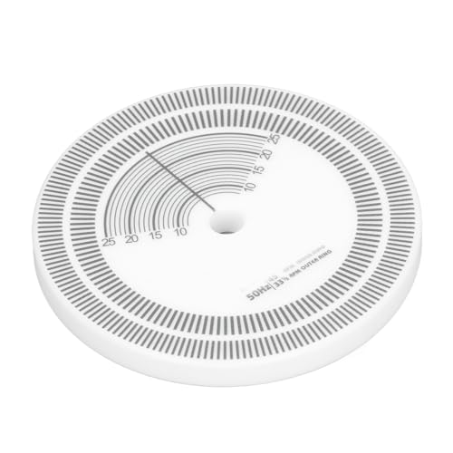 Plattenspieler Strobe Disc Kalibrierung Tachometer für 33 U/min 45 U/min Plattenspieler Drehzahlerkennung Plattenspieler Strobe Disc Stroboskop Disc MatteRotation Geschwindigkeit von Acouto