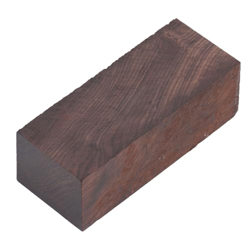 Rohling aus Ebenholz, Handgefertigter DIY-Holzblock, Hochdichter Briefbeschwerer mit Instrumentengriff, für Holzhandwerk, Instrumenteneinlage, Werkzeuggriffe, 125 X 50 X 40 Mm von Acouto