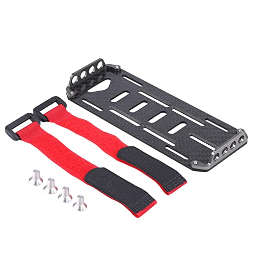 Scx10tery Tray Carbon Fibertery Montageplatte für Hsp Redcat Axial Scx1 1:10wler Rc Auto Carbon Faser Rctery Tablett von Acouto