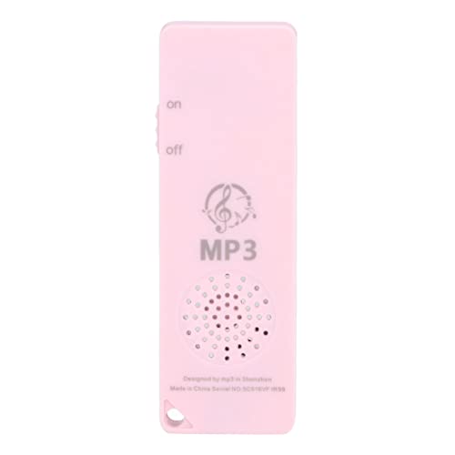 Tragbarer -MP3-Player mit Verlustfreier Klangqualität für Studenten, Unterstützt 64 GB Speicherkarte, Multifunktionaler Musik-Player (Rosa) von Acouto