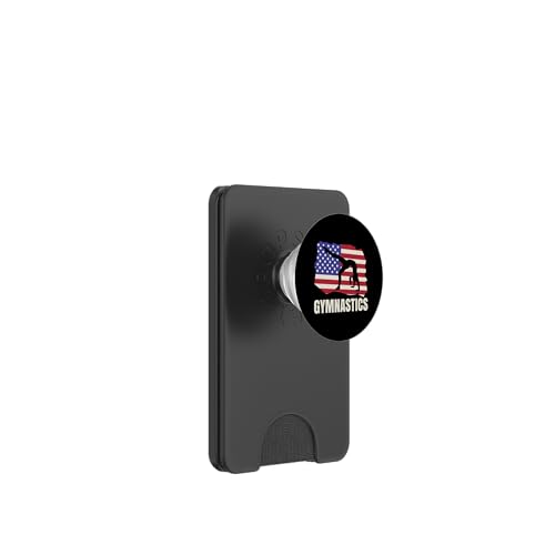 Akrobatik und Gymnastik mit amerikanischer Flagge PopSockets PopWallet für MagSafe von Acrobatics And Gymnastics Clothing