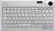 Active Key AK-440-TU - Tastatur - mit Trackball - USB - QWERTY - USA - Hellgrau (AK-440-TU-W/US) von Active Key