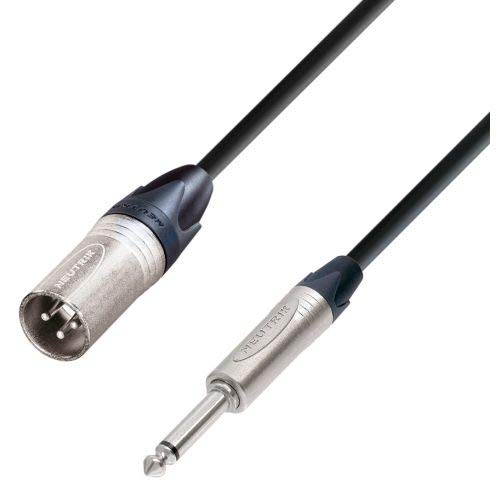 Adam Hall Cables 5 STAR MMP 0500 - Mikrofonkabel Neutrik XLR male auf 6,3 mm Klinke mono 5 m von Adam Hall