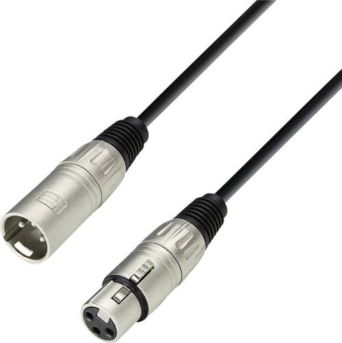 Adam Hall K3MMF1000 XLR Verbindungskabel [1x XLR-Buchse - 1x XLR-Stecker] 10.00m Schwarz von Adam Hall