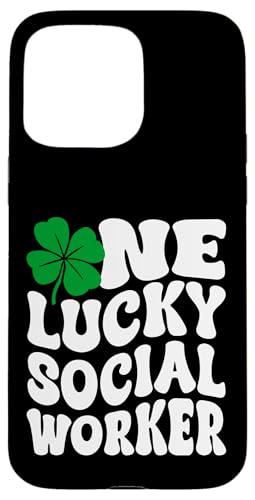 Hülle für iPhone 15 Pro Max One Lucky Social Worker SW St. Patrick's Day von Addictive Designs St. Patrick's Day Merch