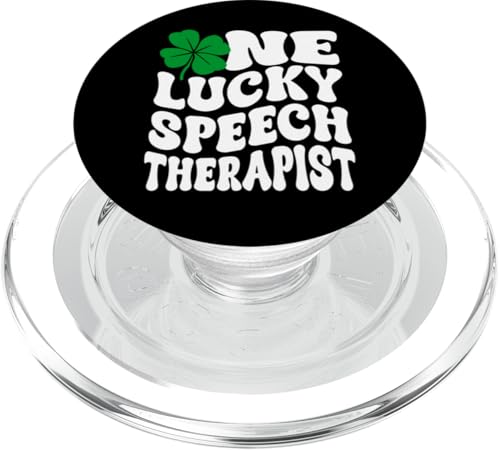 One Lucky Speech Therapist SLP St. Patrick's Day PopSockets PopGrip für MagSafe von Addictive Designs St. Patrick's Day Merch