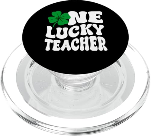 One Lucky Teacher Educator St. Patrick's Day PopSockets PopGrip für MagSafe von Addictive Designs St. Patrick's Day Merch