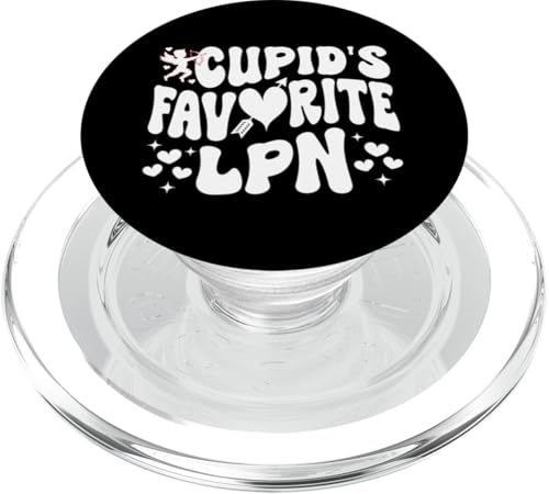 Cupid's Favorite LPN, Krankenschwester Valentinstag PopSockets PopGrip für MagSafe von Addictive Designs Valentines Day Merch