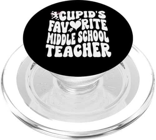 Cupid's Favorite Middle School Teacher, Educator Valentine's PopSockets PopGrip für MagSafe von Addictive Designs Valentines Day Merch