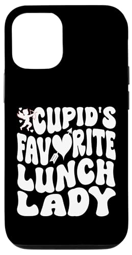 Hülle für iPhone 12/12 Pro Cupid's Favorite Lunch Lady, Food Server Valentinstag von Addictive Designs Valentines Day Merch