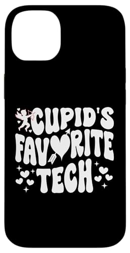 Hülle für iPhone 14 Plus Cupid's Favorite Tech, Techniker Valentinstag von Addictive Designs Valentines Day Merch