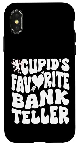 Hülle für iPhone X/XS Cupid's Favorite Bank Teller, Banker Valentinstag von Addictive Designs Valentines Day Merch