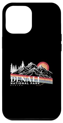 Hülle für iPhone 12 Pro Max Vintage Denali National Park Alaska Mountains Retro Wandern von Adel's Holiday Gift And Souvenir