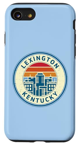 Hülle für iPhone SE (2020) / 7 / 8 Lexington Skyline Kentucky KY Vintage Graphic Retro 70er 80er Jahre von Adel's Holiday Gift And Souvenir