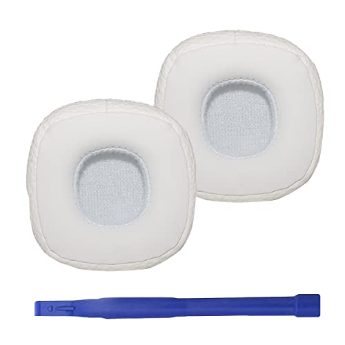 Adhiper Major III Ohrpolster kompatibel mit Marshall Major III Wireless Kopfhörer Ersatz Ohrpolster aus weichem Proteinleder und Memory Foam (weiß) von Adhiper