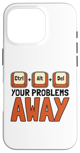 Hülle für iPhone 16 Pro Your Problems Away IT-Betrieb Informatiker Administrator von Admin Informatiker IT-Spezialist Geschenke