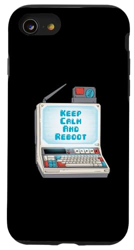 Hülle für iPhone SE (2020) / 7 / 8 Keep Calm And Reboot IT-Betrieb Informatiker Administrator von Admin Informatiker IT-Spezialist Geschenke