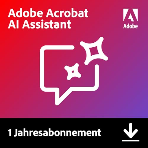 Adobe AI-Assistant | PC/Mac | Software-Download | PDF Software | Aktivierung Erforderlich | Aktivierungscode per Email von Adobe