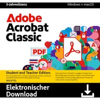 Adobe Acrobat Classic STE 3 Jahre Download Code Studenten, Schüler, Lehrkräfte von Adobe