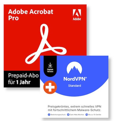 Adobe Acrobat Pro + NordVPN (2-Jahres-Version) | Download & Produktschlüssel von Adobe