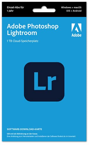 Adobe Lightroom 1TB | 1 Jahr | PC/Mac | Download von Adobe