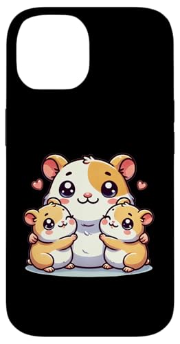 Hülle für iPhone 14 Liebevolle Hamstermutter mit zwei süßen Kindern von Adorable Family Time