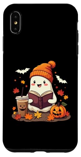 Hülle für iPhone XS Max Niedliches Geister-Lesebuch Halloween Geist Kaffee Frauen Mädchen von Adorable Ghost Reading Book Halloween Coffee Lover