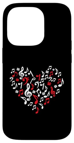 Hülle für iPhone 14 Pro Herzförmige Musiknoten Musikliebhaber Lehrer Kinder Chor von Adorable Valentine's Day Teacher Apparel