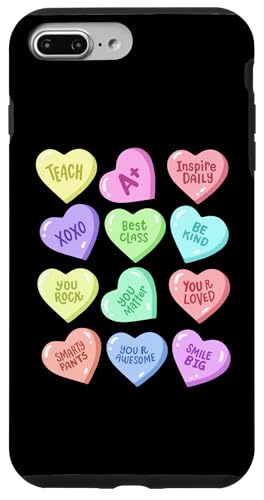 Hülle für iPhone 7 Plus/8 Plus Süßer Lehrer Valentinstag Herz Süßigkeiten Männer Frauen von Adorable Valentine's Day Teacher Apparel