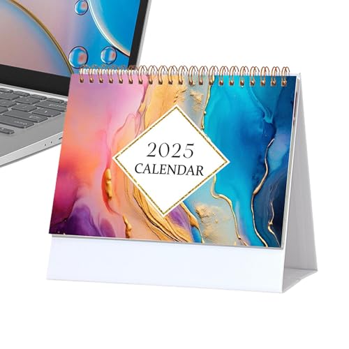 Adsfvs Tischkalender 2024–2025, 18-Monats-Kalenderplaner - 18 Monate Home Organizer Kalender 7,6 x 6,7 Zoll,Juli 2024 – Dezember 2025, Tischkalender mit To-Do-Liste und großen linierten Blöcken für von Adsfvs