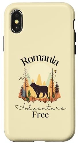 Hülle für iPhone X/XS Abenteuer frei Rumänien Urlaub Vintage Rumänien von Adventure Defined Co