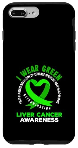 Hülle für iPhone 7 Plus/8 Plus Leberkrebs-Bewusstsein I Wear Green Inspire Strength von Advocate for Liver Cancer Warriors and Survivors