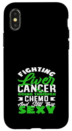 Hülle für iPhone X/XS Leberkrebs-Bewusstsein Kampf durch Chemo Sexy von Advocate for Liver Cancer Warriors and Survivors