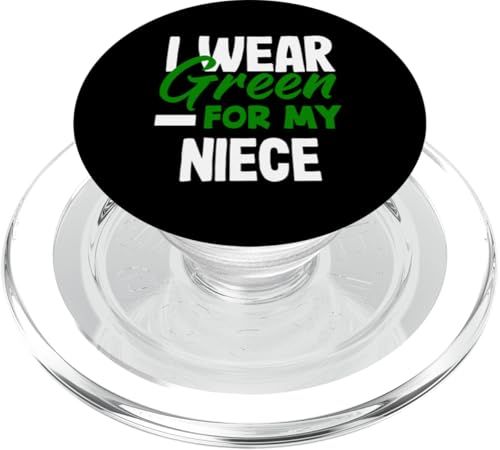 Leberkrebs-Bewusstsein I Wear Green For My Niece PopSockets PopGrip für MagSafe von Advocate for Liver Cancer Warriors and Survivors