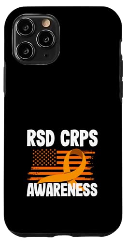 RSD CRPS Awareness Band mit amerikanischer Flagge Hülle für iPhone 11 Pro von Advocates RSD CRPS Awareness and Support Gifts