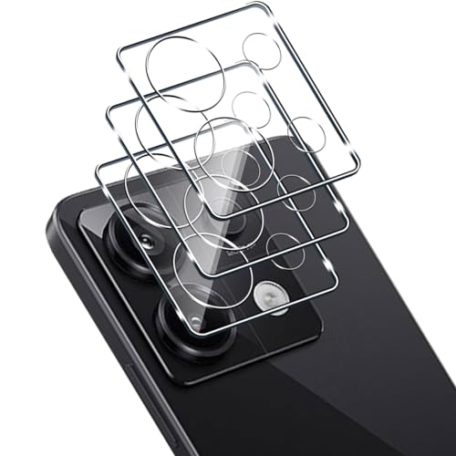 Aerku Kameraschutz für Xiaomi Redmi Note 13 Pro 5G für Panzerglas [3 Stück], 9H Härte HD Transparent Kamera Schutzfolie Anti-Kratzen Schutzglas Kamera Panzerfolie von Aerku