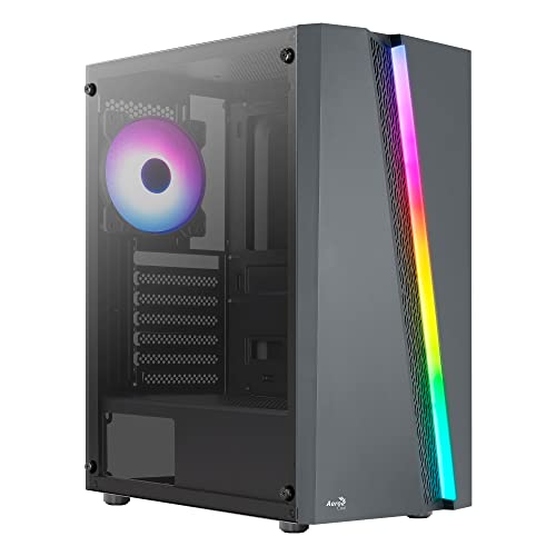 AeroCool Gehäuse Midi Blade Black RGB MicroATX/ATX/Mini-ITX von AeroCool