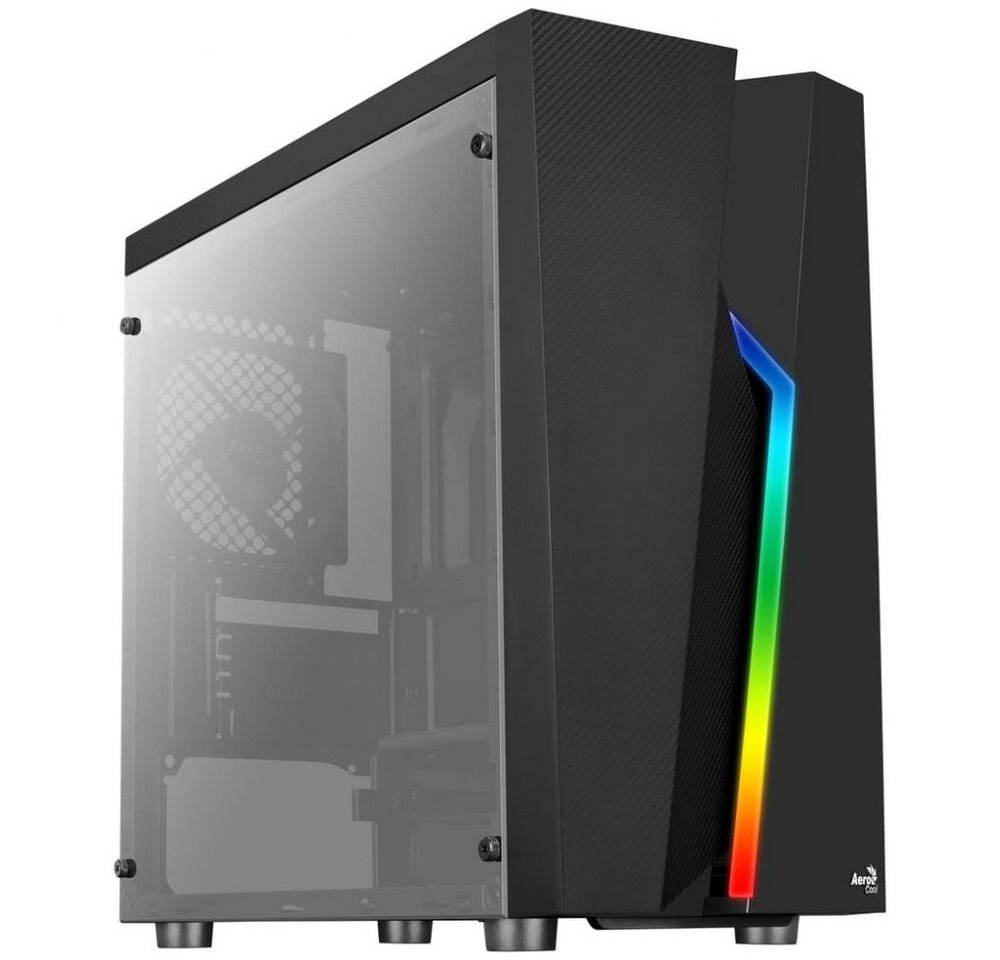 Aerocool PC-Gehäuse RGB Bolt - Mini-Tower Gehäuse - schwarz von Aerocool