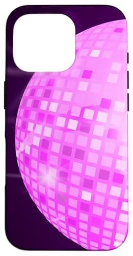 Hülle für iPhone 16 Pro Ästhetische 70er 80er Jahre Retro Rosa Discokugel Damen von Aesthetic 70s 80s Retro Pink Disco Ball Women