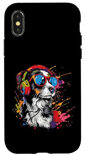 Splash Art Canide Musik K9 Kopfhörer Hund Hülle für iPhone X/XS von Aesthetic Art Hund Canide Liebhaber Design